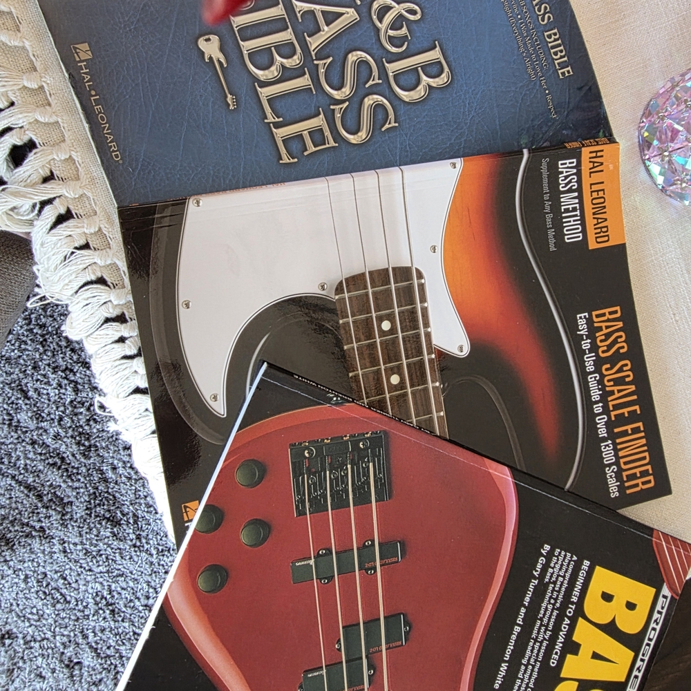 7 Lot Bass Guitar Book Set